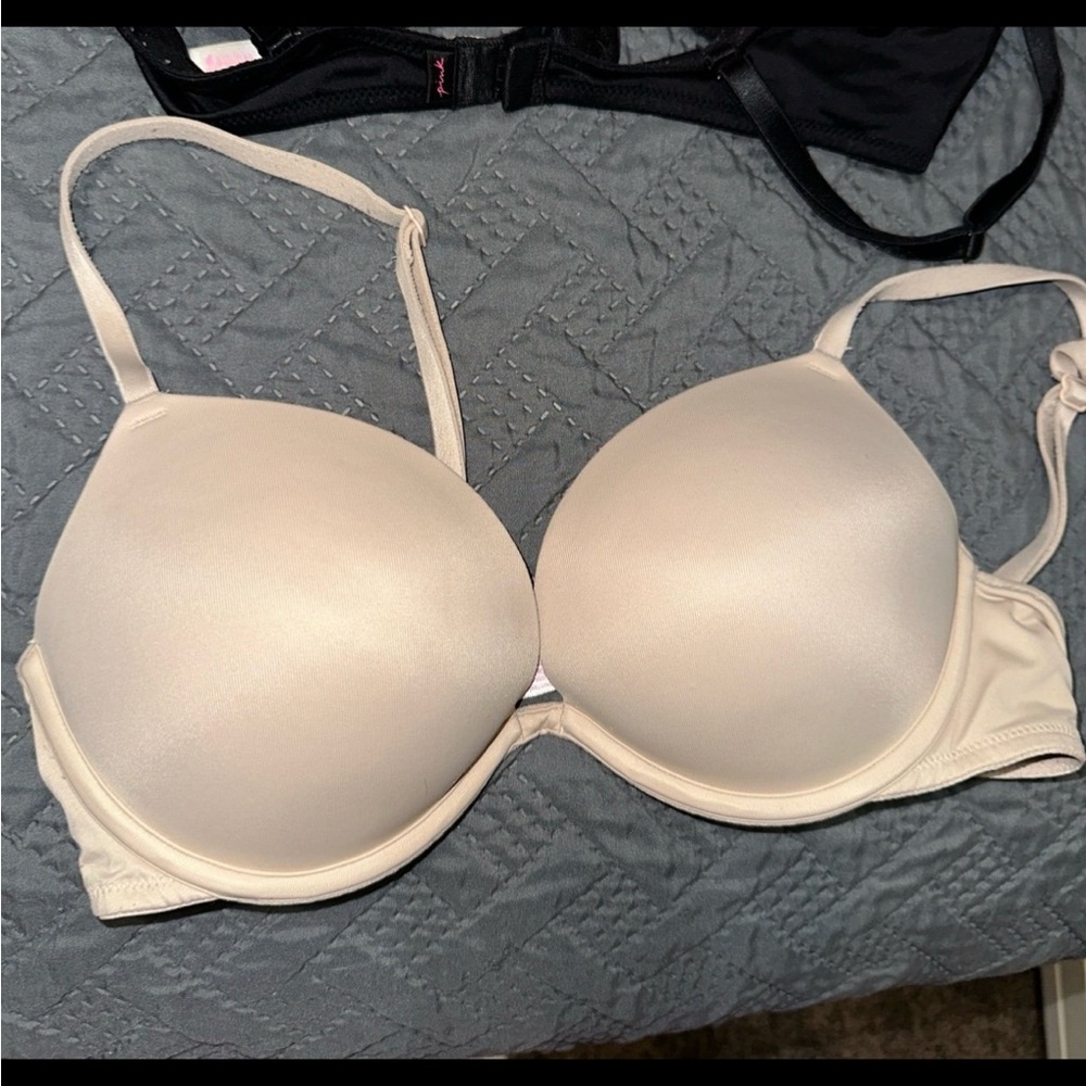 Victorias Secret 34B Extra Push Up Bra Beige